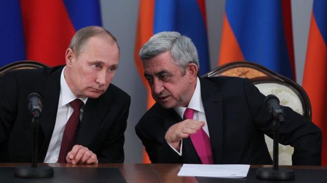 Владимир Путин и Серж Саргсян