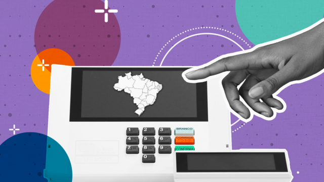 Imagemvbet avismão digitando na urna