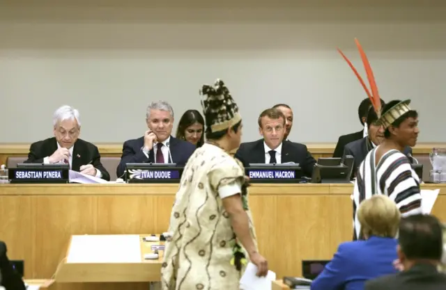 بومیان آمازون در نشست تغییرات اقلیمی