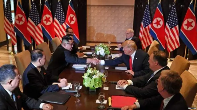 किम और ट्रंप