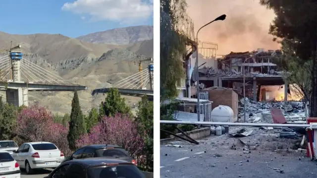 پل بی دو در کرج و ورودی انستیتو پاستور