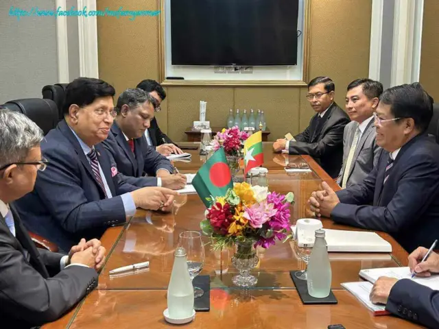 ဘင်းမ်စတက်ဝန်ကြီးတွေနဲ့ စစ်ကောင်စီနိုင်ငံခြားရေးဝန်ကြီးတို့ သီးသန့်တွေ့ဆုံ 