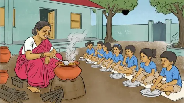 સાહસિક મહિલાની કહાણી, બહાદુર આંગણવાડી કાર્યકર કંચનબાઈ, મધ્ય પ્રદેશ, મધમાખીઓના ડંખ, બાળકો, બીબીસી ગુજરાતી