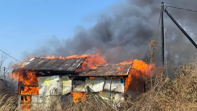 Arsonists targeted the homes of suspected foreign miners