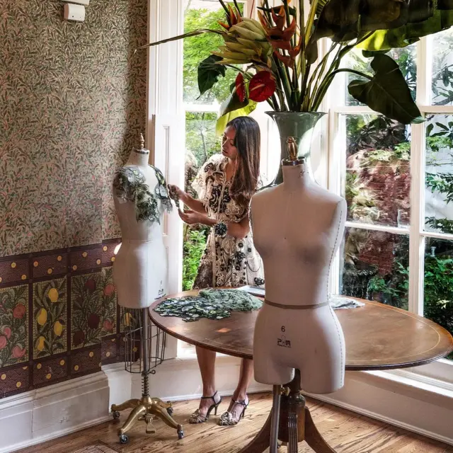 Stacy Stube was inspired by the kebaya and worked with an Indonesian artisan to master the design