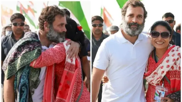 राहुल गांधी यांच्यासोबत कल्पना सुर्यवंशी-गेडाम