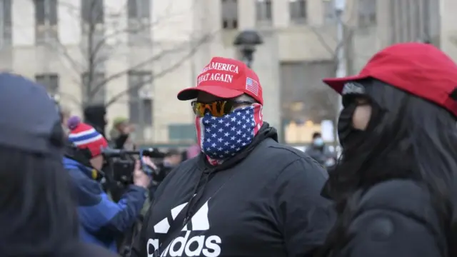 Trump taraftarları da New York'ta