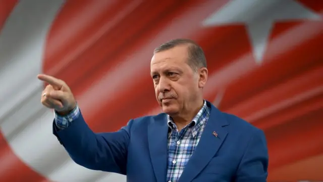 O presidente turco Recep Tayyip Erdogan