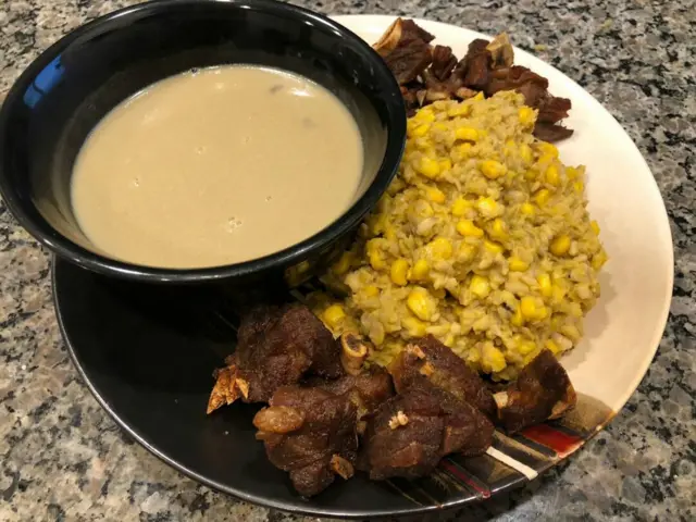 Ụkwa e tinyere ọka nakwa anụ e ghere eghe