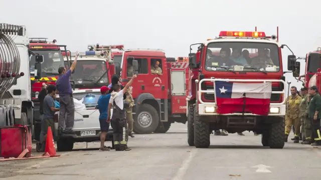 Bomberos en Chile