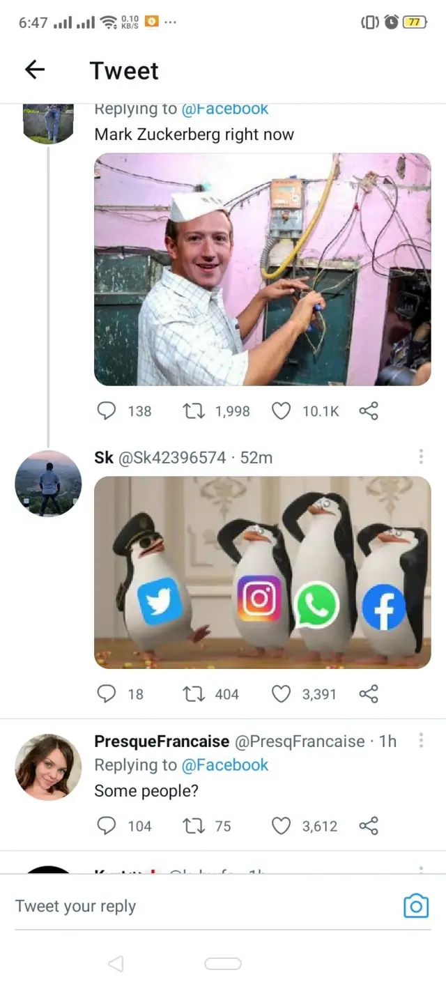 Esi awọn eeyan lori Twitter