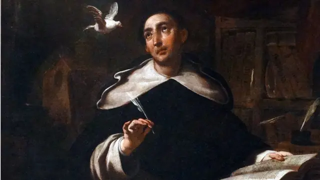 Óleo de Santo Tomás de Aquino, por el artista catalán Antoni Viladomat (1678-1755)