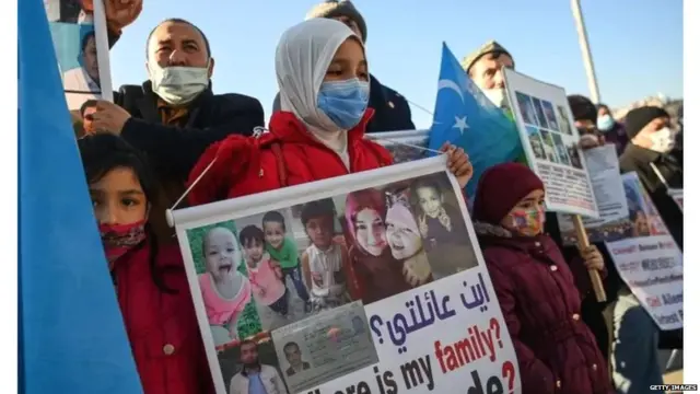 वीगरों का प्रदर्शन