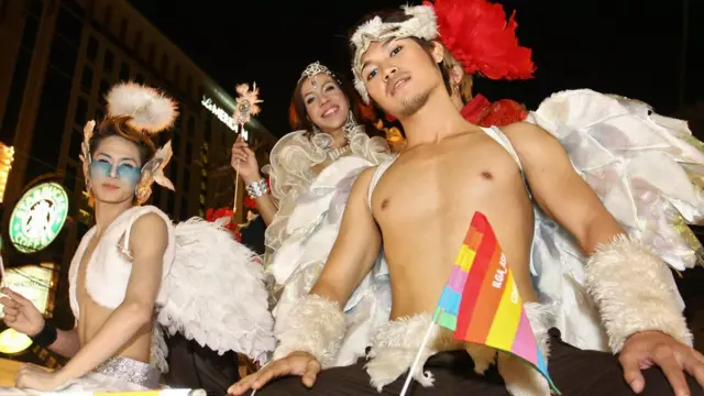 泰国清迈2008年同志游行。