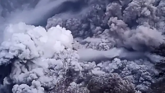 извержение вулкана Шивелуч