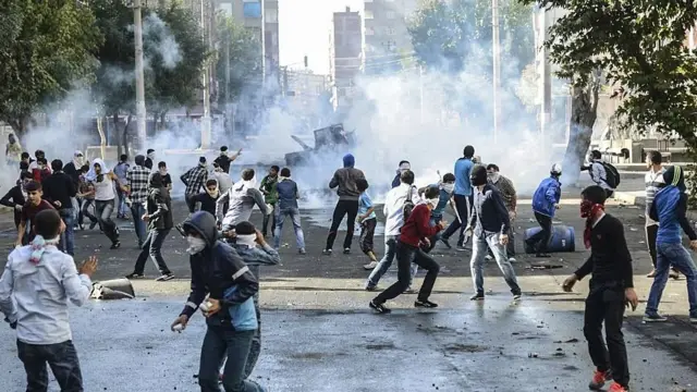 Diyarbakır'daki Kobani gösterileri, 7 Ekim 2014