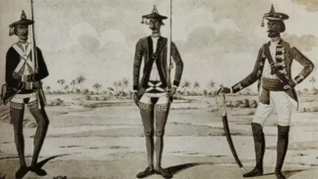 اس زمانے کے سپاہیوں کی ایک تصویر