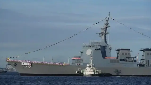 圖為日本的摩耶級導彈驅逐艦