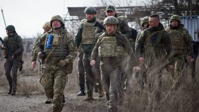 Володимир Зеленський на передовій
