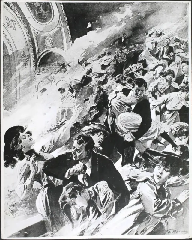 شکاگو کے آئروکوئس تھیٹر میں آگ لگنے کا واقعہ