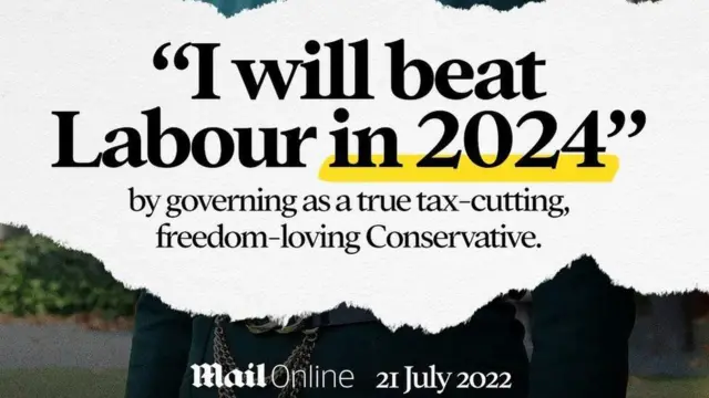 Liz Truss kampanyası Daily Mail'de