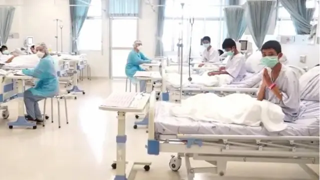 Tayland'da mağaradan kurtarılan çocuklar