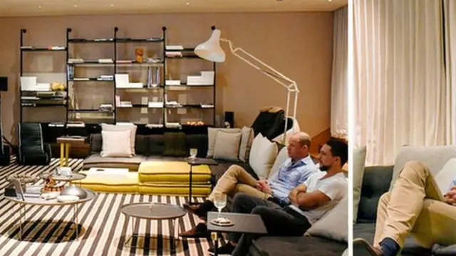 Amiirka oo daawanaya ciyaartii dhexmartay Panama iyo Ingiriiska