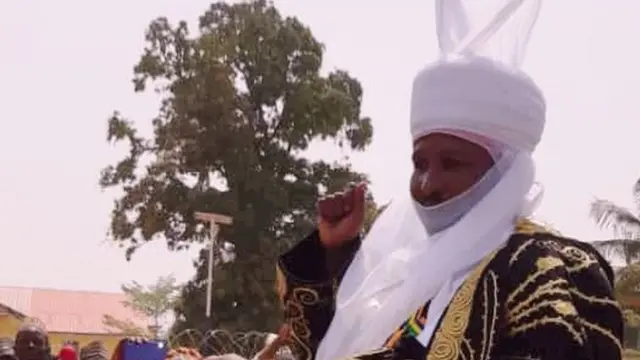 Uban Garin Zazzau Alhaji Bashir Shehu Idris yayin hawan daba