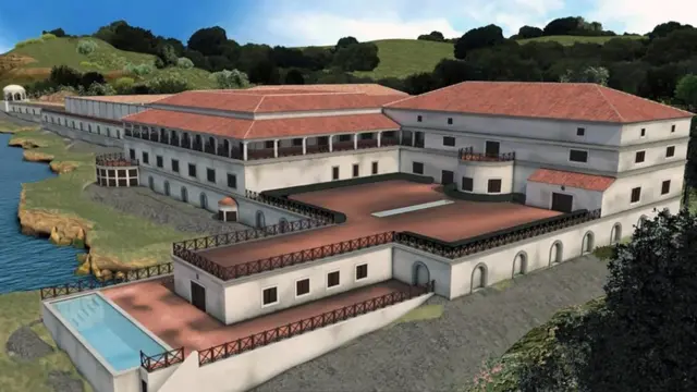 用數碼技術重建的帕皮裏別墅