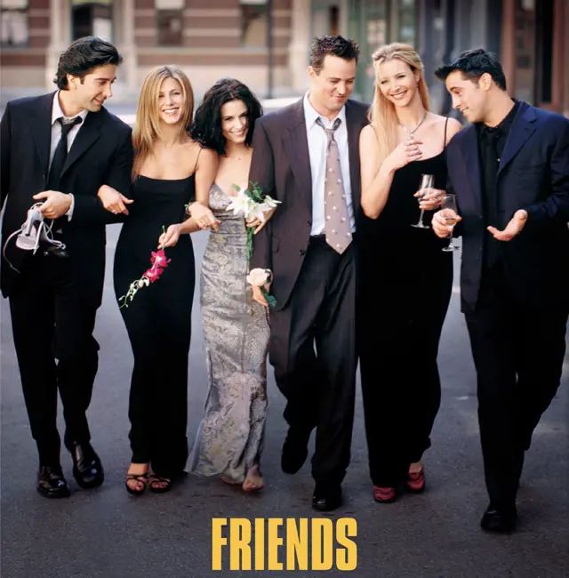 Póster de la serie "Friends".