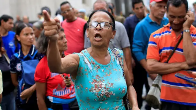 Protesta contra Nicolás Maduro