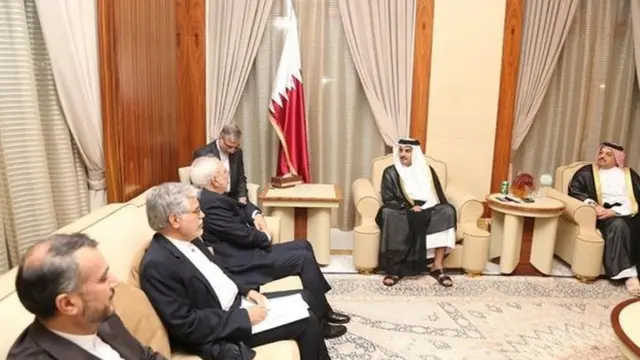 امیر قطر و ظریف