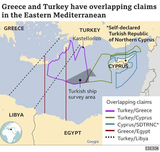 Turkey-Greece tensions escalate over Turkish Med drilling plans