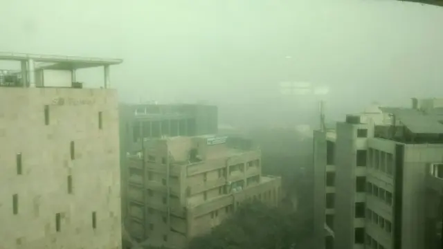 Foto de Noida, un suburbio de Delhi (Foto: cortesía @MaanviNarcisa)