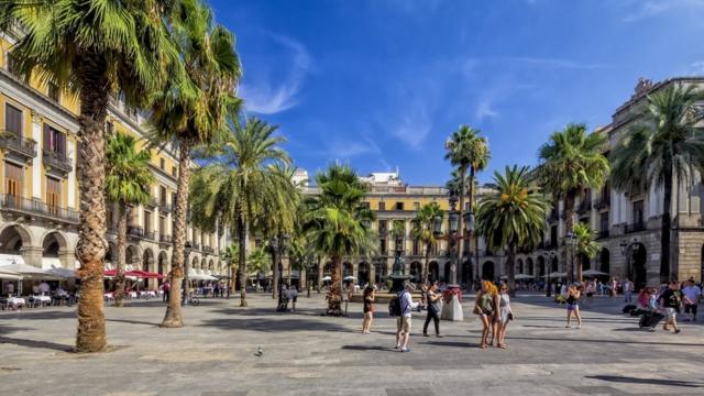 Turistas en Barcelona