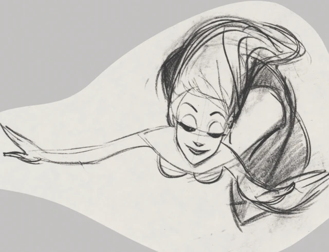 Esboçovalor restrito no sportingbetAriel, do filme 'A Pequena Sereia', desenhado por Glen Keane