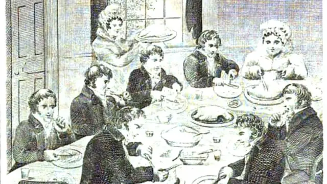 Семья за едой