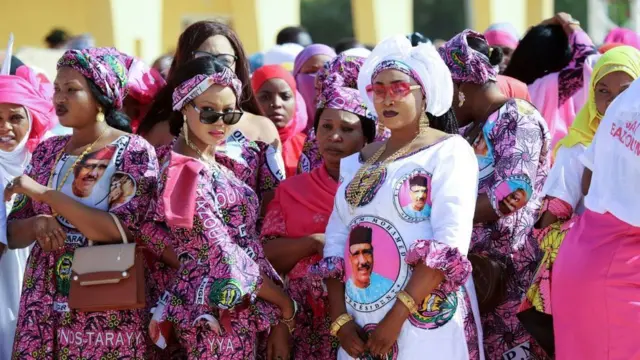 Des sympathisantes du candidat du parti au pouvoir à Niamey.