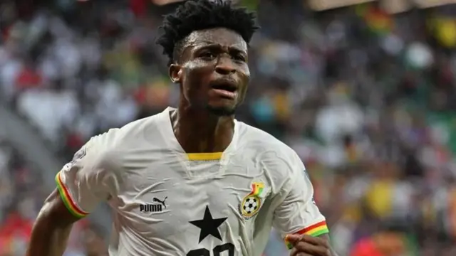  Mohammed Kudus aliifungia Ghana mara mbili kwenye Kombe la Dunia huko Qatar na ameivutia West Ham baada ya kuhamia Ligi Kuu msimu huu.