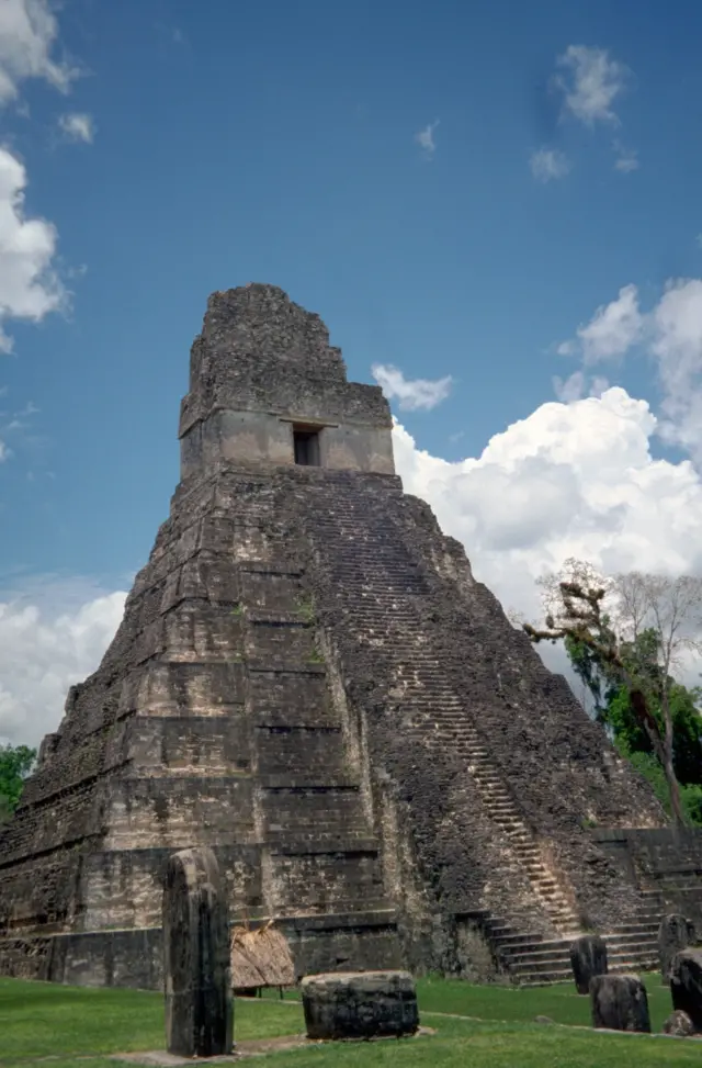 El Templo del Gran Jaguar en Tikal, Guatemala.