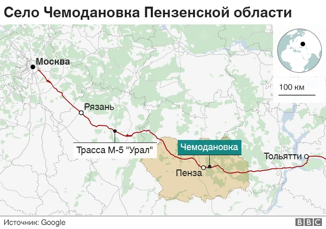 Карта Чемодановки