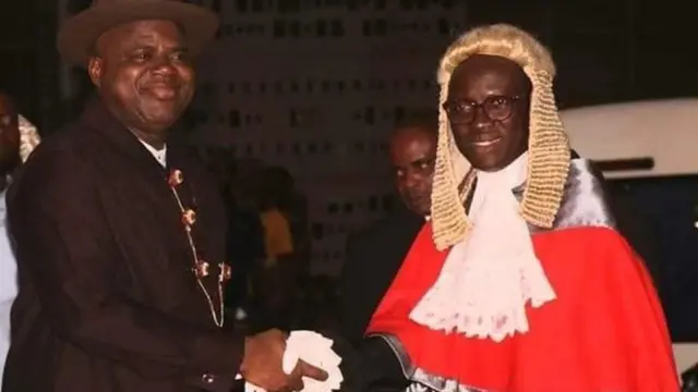 Govnor Douye Diri for im inauguration on February 14, 2020.
