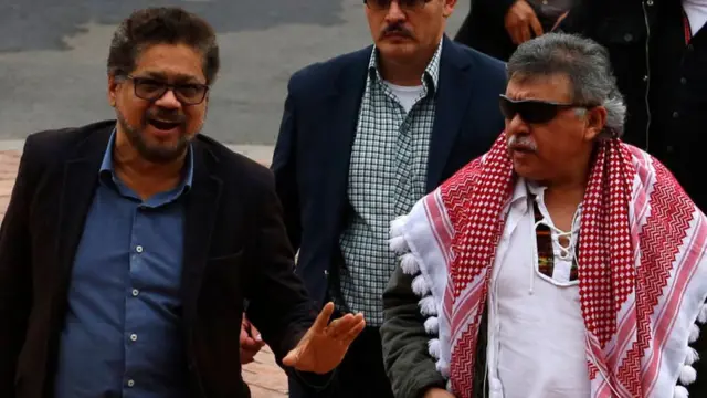 Iván Márquez y Jesús Santrich