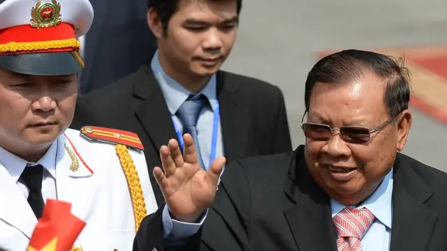 Loatian President Bounnhang Vorachit