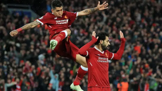 محمد صلاح و روبرتو فرمینو