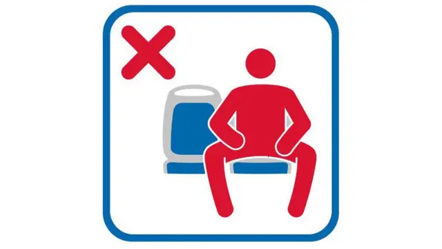 Placa contra manspreading
