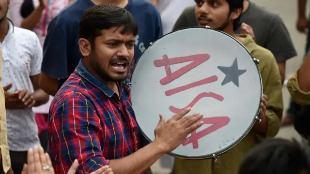 জেএনইউ-র ছাত্র নেতা কানহাইয়া কুমার,