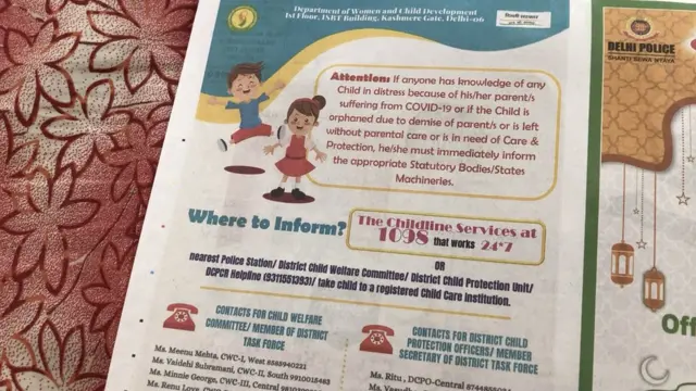A newspaper advertising Childline Services