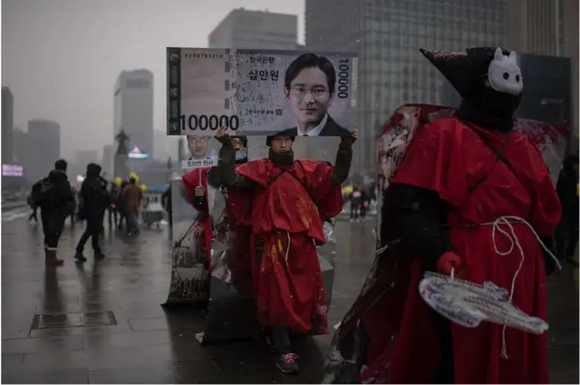 지난해 1월 광화문에서 열린 시위