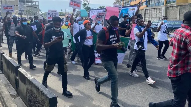 Foto from di protest